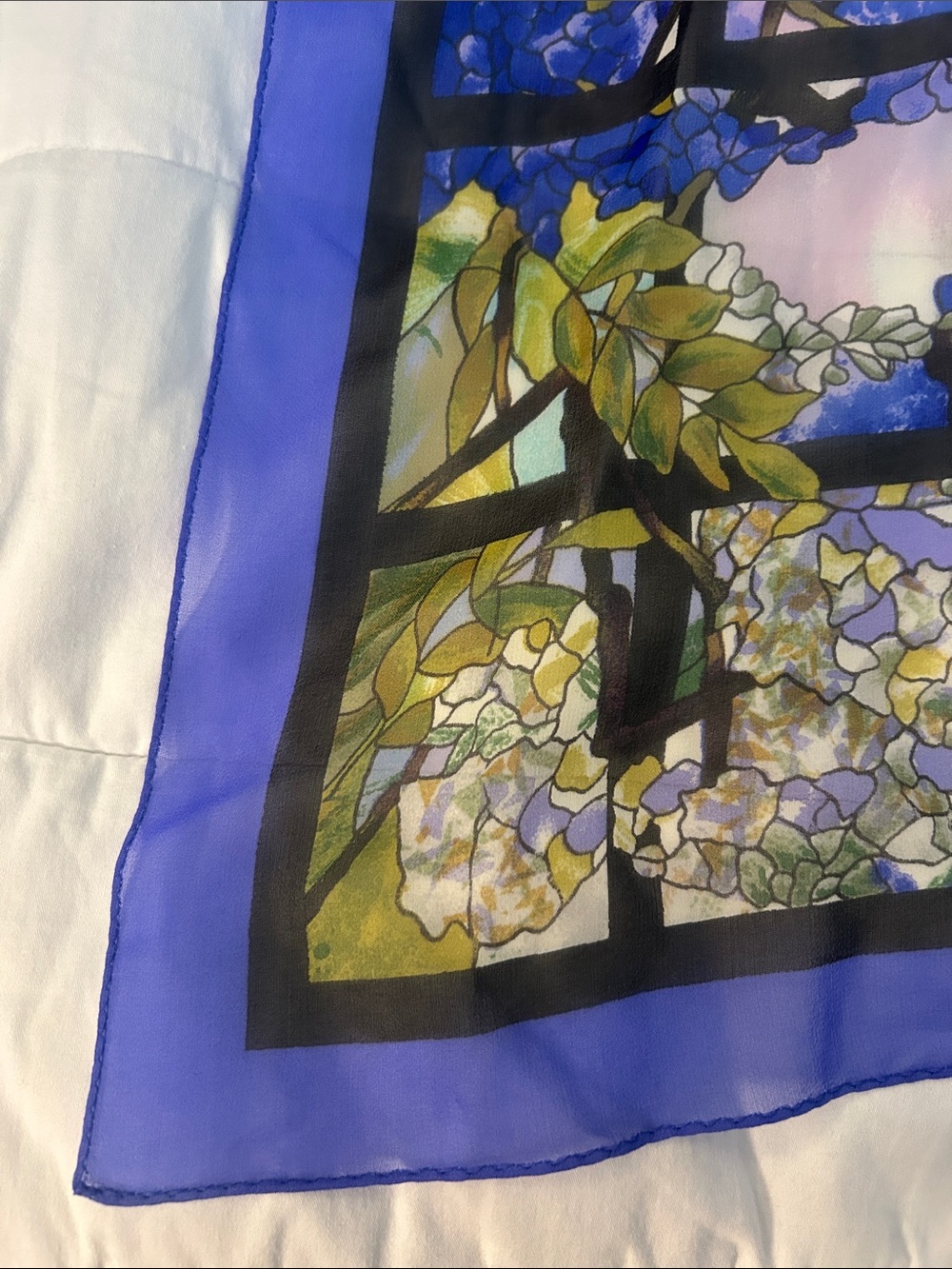 100% silk reversible scarf